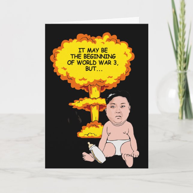 Kim Jong Un Birthday Card - Ich hoffe, Sie haben e Karte (Vorderseite)