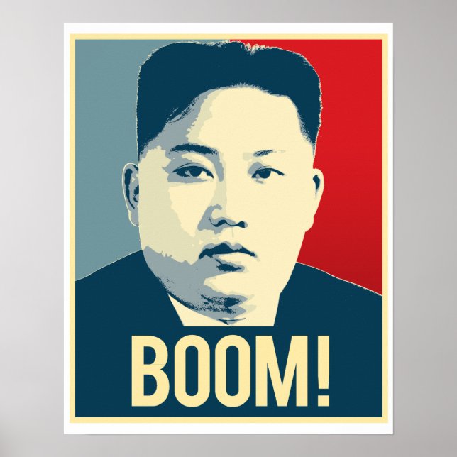 Kim Jong Un - Boom - Propagandaposter - Poster (Vorne)