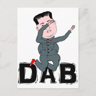 Kim Jong-Un Dabbing Postkarte