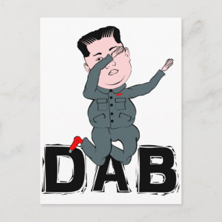 Kim Jong-Un Dabbing Postkarte