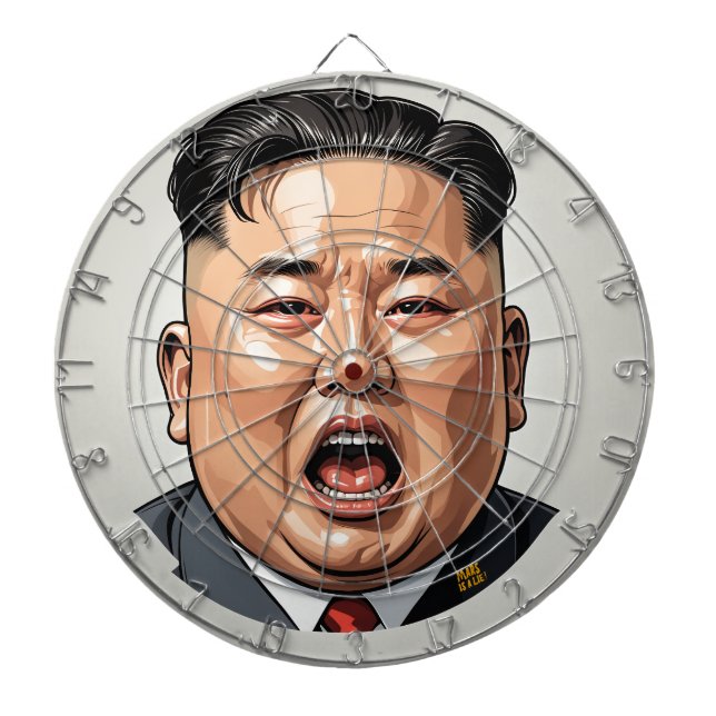 Kim Jong-Un Dartboard - Redart-ed Dartscheibe (vorne)
