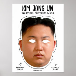 Kim Jong Un Kostümmaske Poster