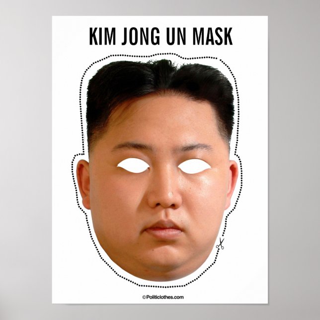 Kim Jong Un Mask Poster (Vorne)