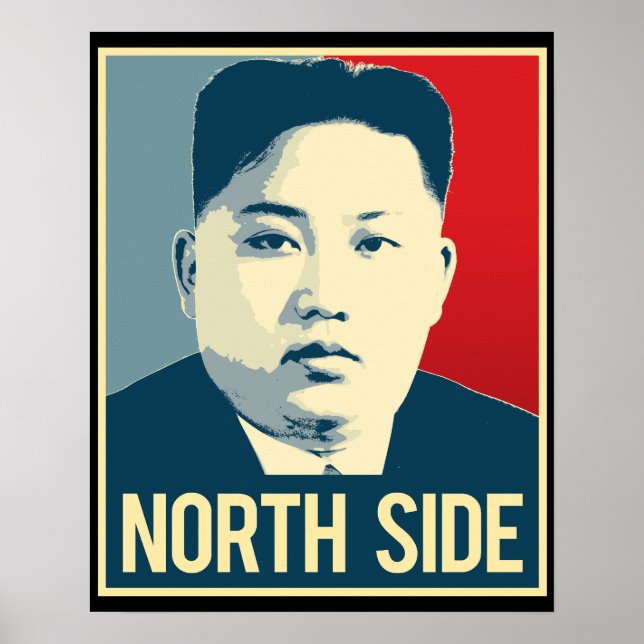 Kim Jong Un - North Side - Propaganda Poster - (Vorne)