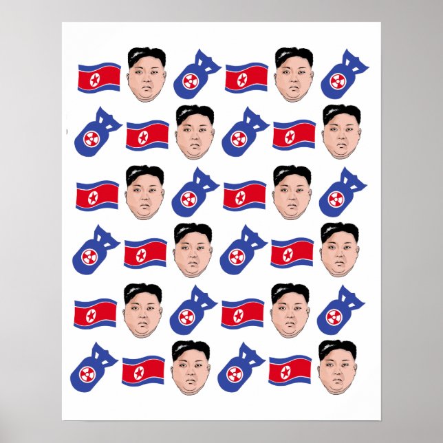 Kim Jong Un Pattern - Poster (Vorne)