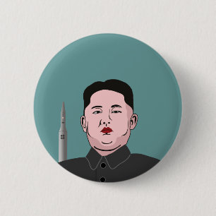 Kim Jong-un und nukleare Rakete Button