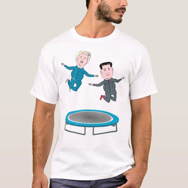 Kim Jong Un und Präsident Trump T-Shirt (Vorderseite)