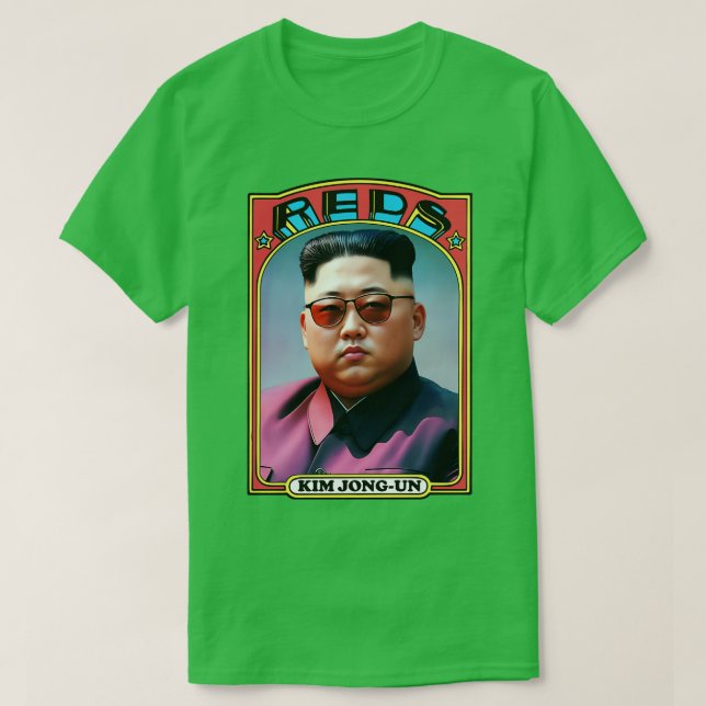 Kim JongUn Retro Communist Trading d T-Shirt (Design vorne)
