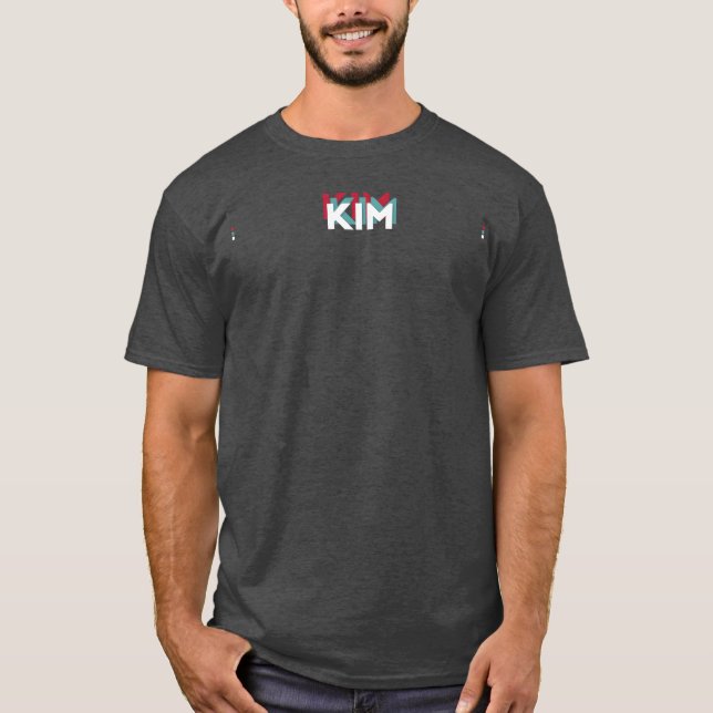 Kim Name Funny Name Kim 80s theme T-Shirt (Vorderseite)