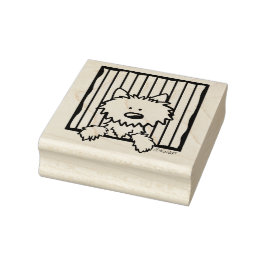 ©️ Kim Niles KiniArt Westie Rubber Briefmarke Gummistempel