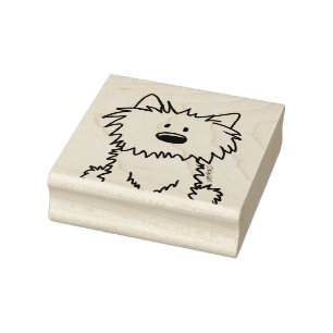 ©️ Kim Niles KiniArt Westie Rubber Briefmarke Gummistempel