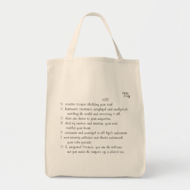 KIM-Skorpions-Taschentasche Tragetasche (Vorne)