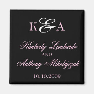 Kim und Anthony auf schwarz Magnet