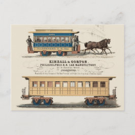 Kimball & Gorton Philadelphia R.R. Automobilindust Postkarte