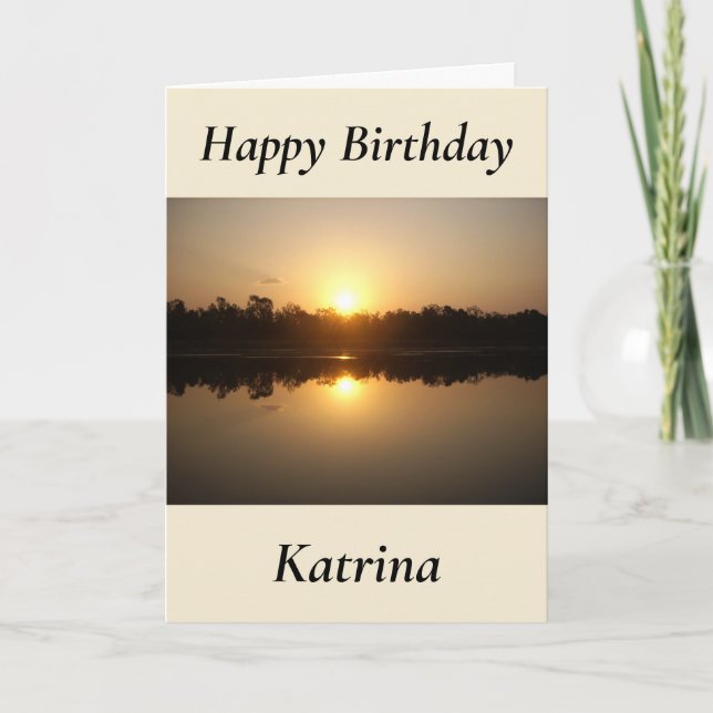 Kimberley Sunset Birthday Card Karte (Vorderseite)