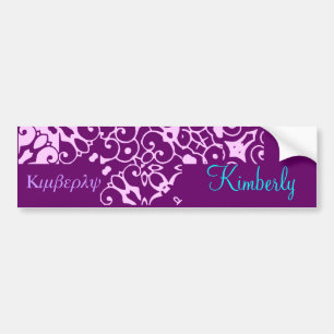 Kimberly Designer Name Bumper Sticker Autoaufkleber