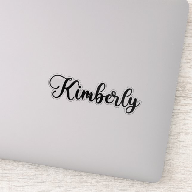 Kimberly Name - Handgeschriebene Kalligrafie Aufkleber (Detail)