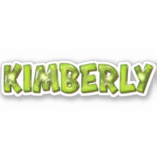 Kimberly Name Kiwi Design Aufkleber Sticker