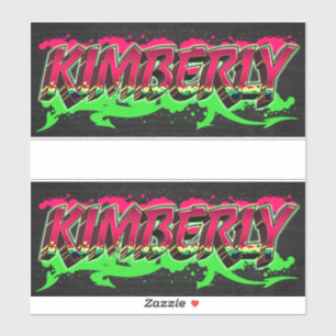 Kimberly Vorname Name Graffiti Aufkleber Sticker