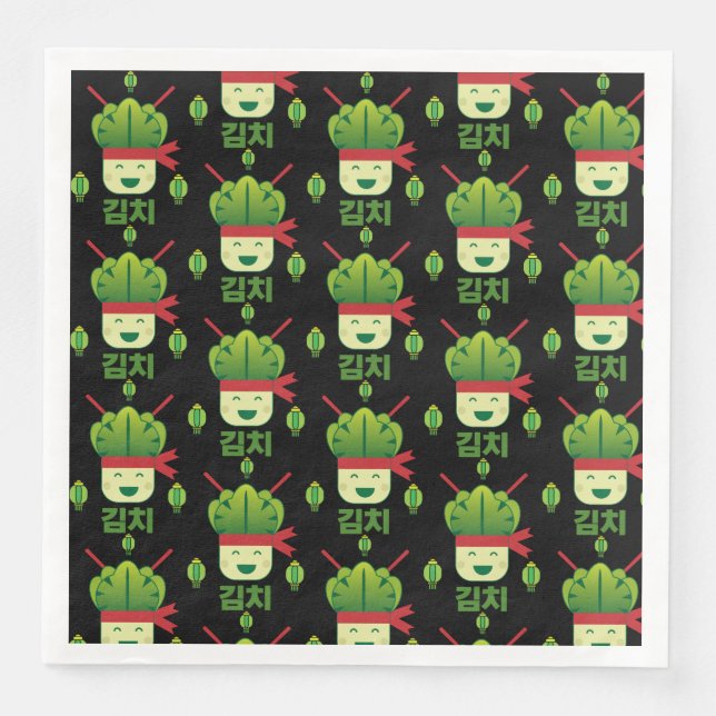 Kimchi Asian Food Serviette (Vorderseite)