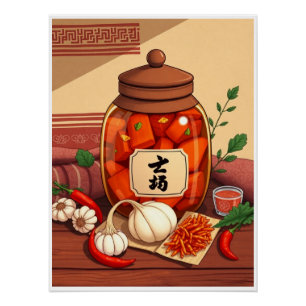 Kimchi aus der Kunst der Joseon-Dynastie Poster