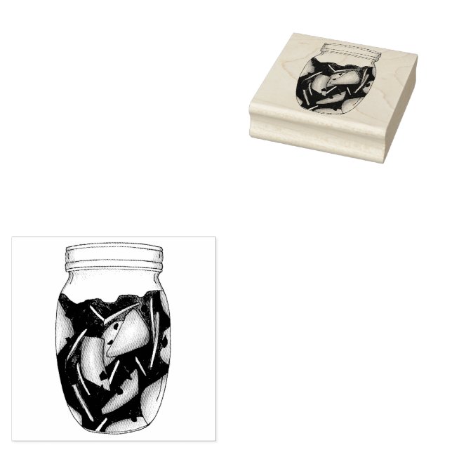 Kimchi Fermented Cabbage Koreanische Küche Gummistempel (Stempel)