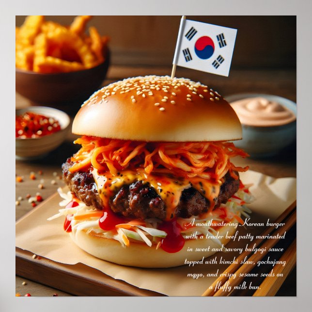Kimchi Kick Burger Poster (Vorne)