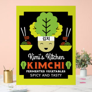 Kimchi Kitchen Zuhause Made Food Acrylschild