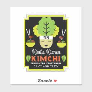 Kimchi Kitchen Zuhause Made Food Aufkleber