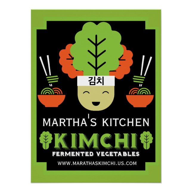 Kimchi Kitchen Zuhause Made Food Poster (Vorderseite)