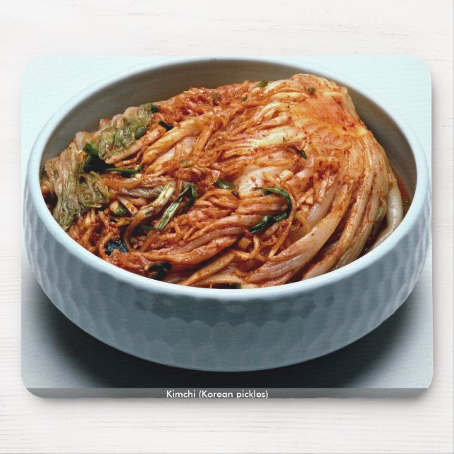 Kimchi (koreanische Essiggurken) Mousepad (Vorne)