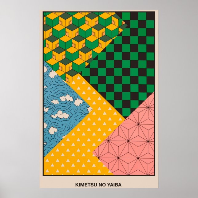 Kimetsu no Yaiba Demon Slayer Poster (Vorne)