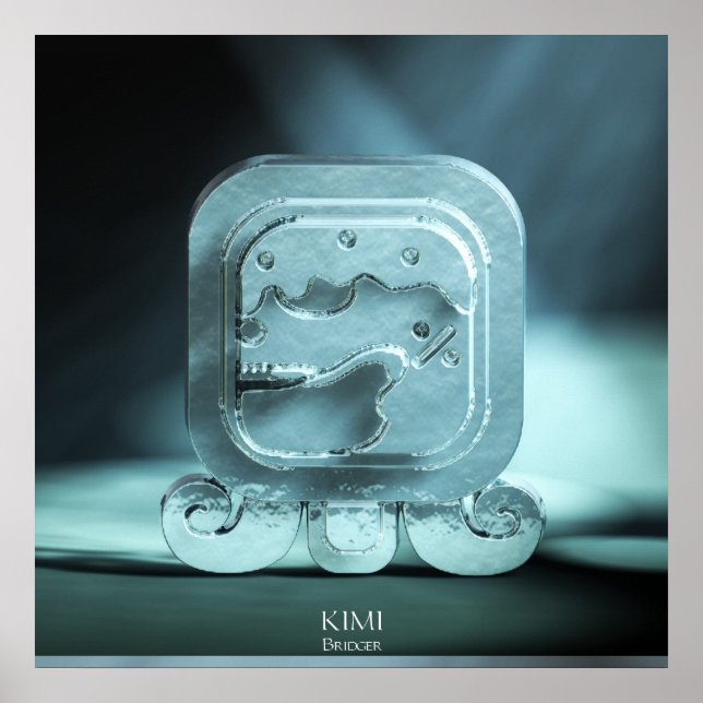 Kimi, Weltsänger. Maya Kin. Tzolkin. Enlazador Poster (Vorne)