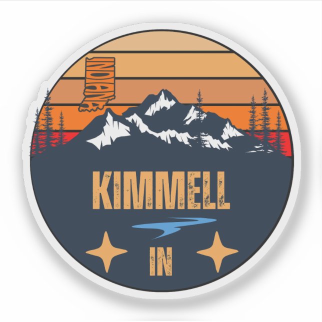 Kimmell, Indiana Aufkleber (Vorderseite)