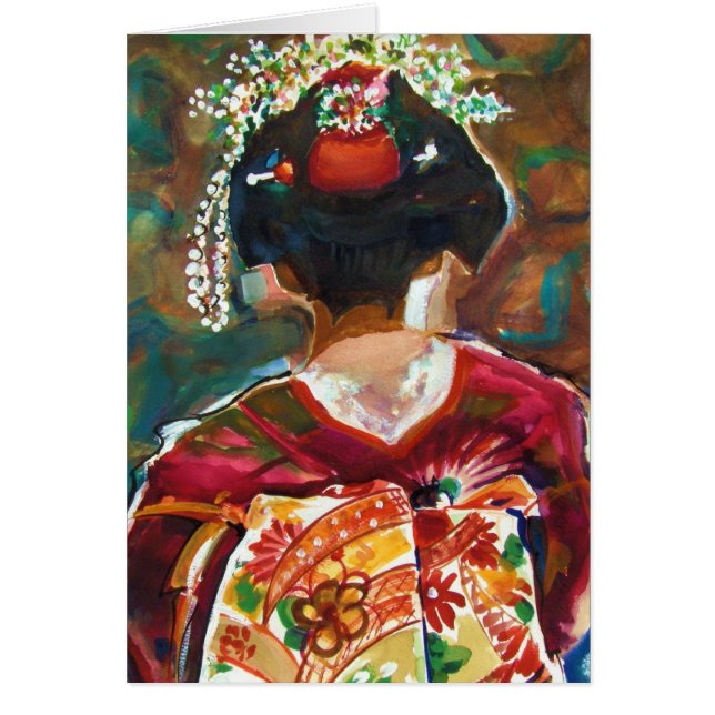 Kimoku "GEISHA-MÄDCHEN" ursprüngliches Wate… - (Vorne)