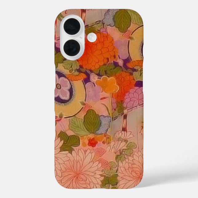 Kimono Blume Rosa Blumenmuster Case-Mate iPhone Hülle (Rückseite)