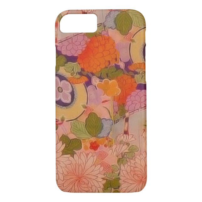 Kimono Blume Rosa Blumenmuster Case-Mate iPhone Hülle (Rückseite)