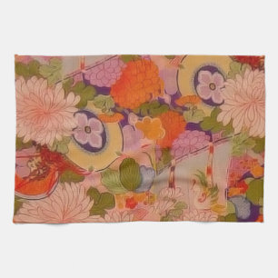 Kimono Blume Rosa Blumenmuster Handtuch
