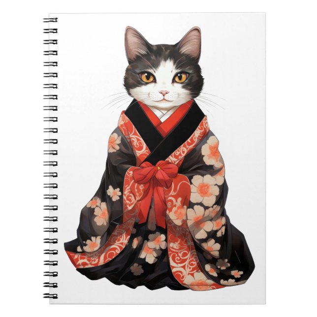 Kimono Cat Notizblock (Vorderseite)
