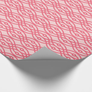 Kimono-Druck, korallenrosa Geschenkpapier
