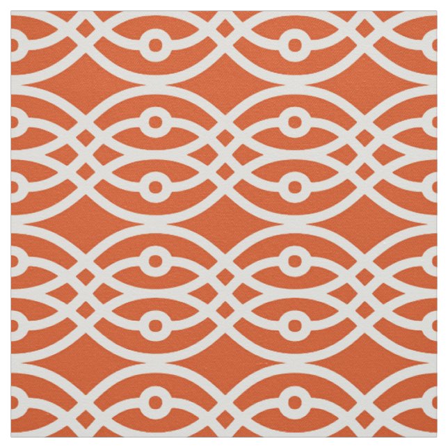 Kimono-Druck, orange und weiß Stoff (Muster)