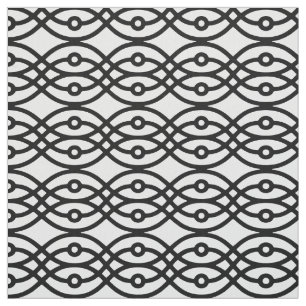 Kimono-Druck, schwarz auf weiß Stoff