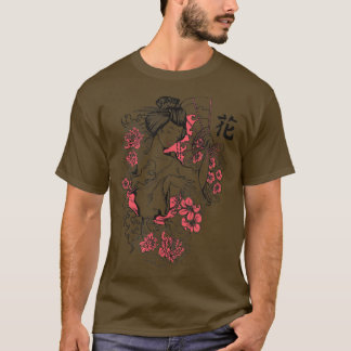Kimono Geisha Asiatische Wave Vintag Sa T-Shirt