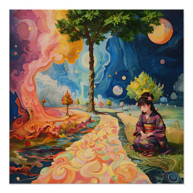 kimono girl poster (Vorderseite)