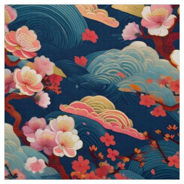 Kimono inspiriert japanisches Gewebe Stoff (Muster)
