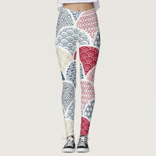 Kimono Line Art: Traditionelles geometrisches Must Leggings