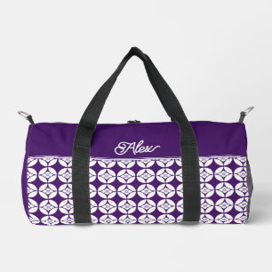 Kimono muster Bags  七 宝 花 菱 Shippo Hanabishi Duffle Bag