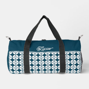 Kimono Mustertaschen   七 宝 花 菱 Shippo Hanabishi Duffle Bag