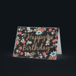 Kimono Print Happy Birthday Karte<br><div class="desc">Kimono Stoff inspirierte Muster von Shelby Allison.</div>