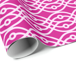 Kimono Print, Magenta und Rosa Geschenkpapier